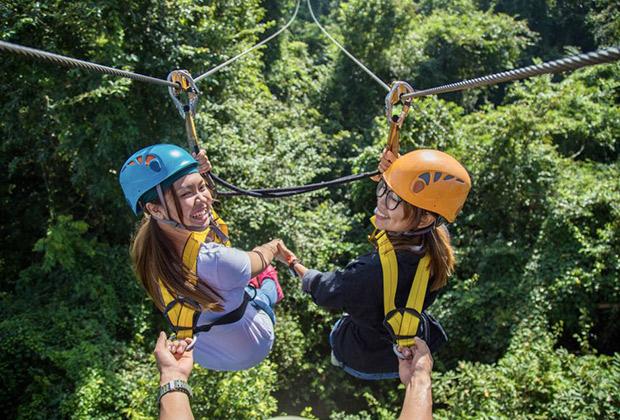 Flight of the gibbon at Angkor Wat (Angkor Zipline)