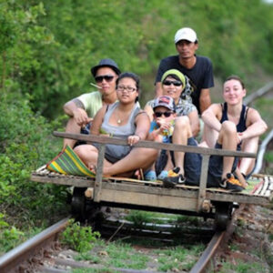 Bamboo Train, Killing Cave, Bat Cave & Sunset Tour in Battambang